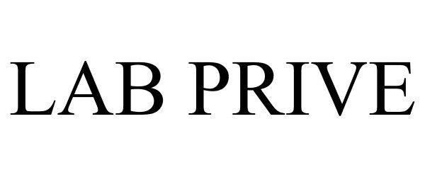 Trademark Logo LAB PRIVE
