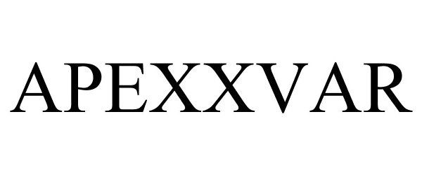 Trademark Logo APEXXVAR