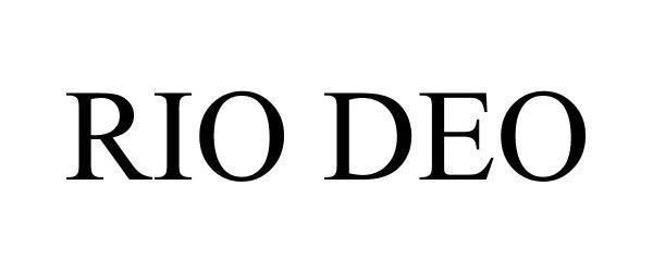 Trademark Logo RIO DEO