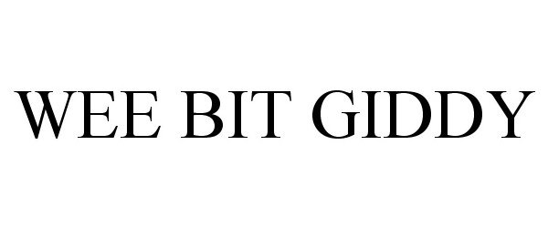 Trademark Logo WEE BIT GIDDY