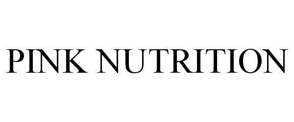 Trademark Logo PINK NUTRITION