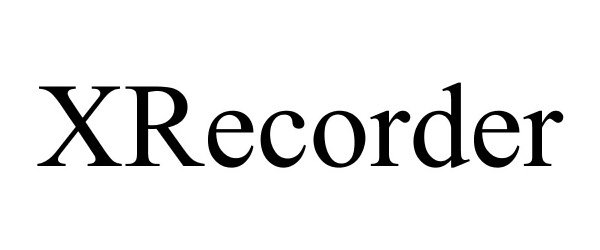 Trademark Logo XRECORDER