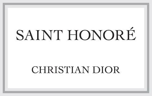 Trademark Logo SAINT HONORÉ CHRISTIAN DIOR