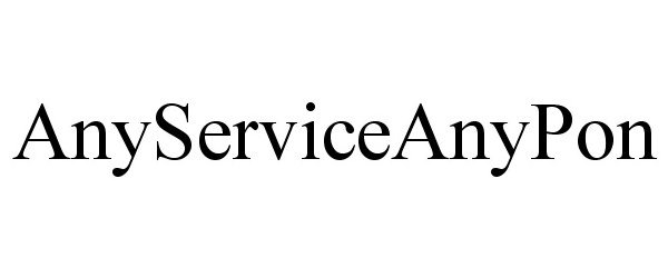 Trademark Logo ANYSERVICEANYPON