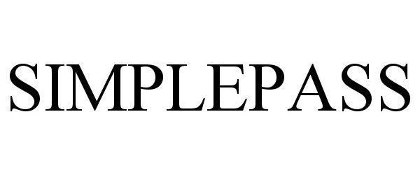 Trademark Logo SIMPLEPASS