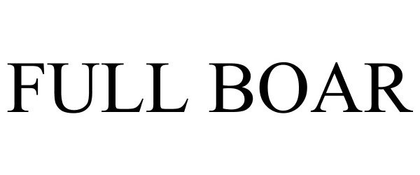 Trademark Logo FULL BOAR