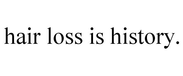 Trademark Logo HAIR LOSS IS HISTORY.