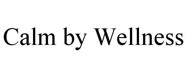 Trademark Logo CALM BY WELLNESS