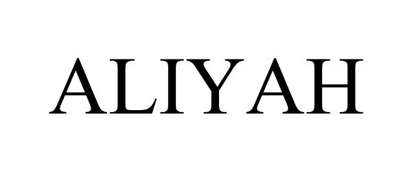 Trademark Logo ALIYAH