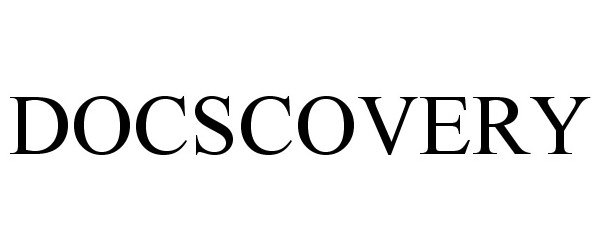 Trademark Logo DOCSCOVERY