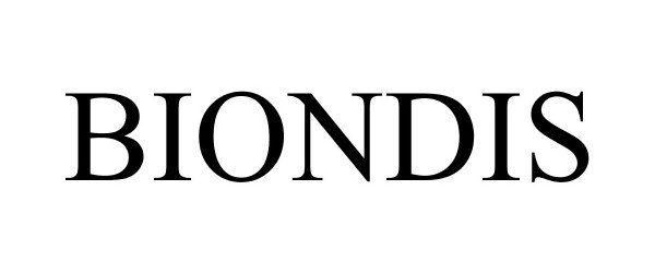 Trademark Logo BIONDIS