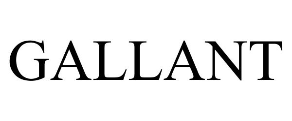Trademark Logo GALLANT