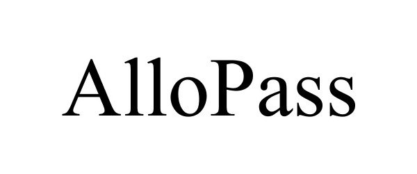 Trademark Logo ALLOPASS