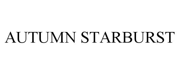 Trademark Logo AUTUMN STARBURST