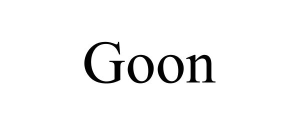 Trademark Logo GOON