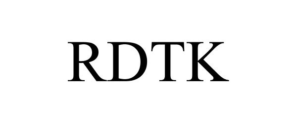 Trademark Logo RDTK
