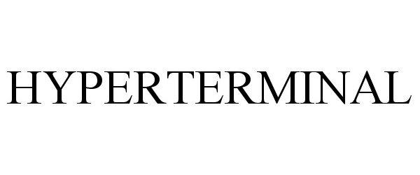 Trademark Logo HYPERTERMINAL