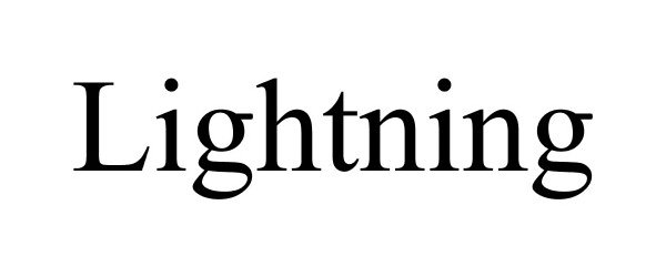 Trademark Logo LIGHTNING
