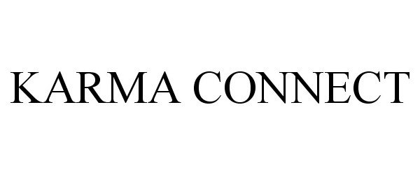 Trademark Logo KARMA CONNECT