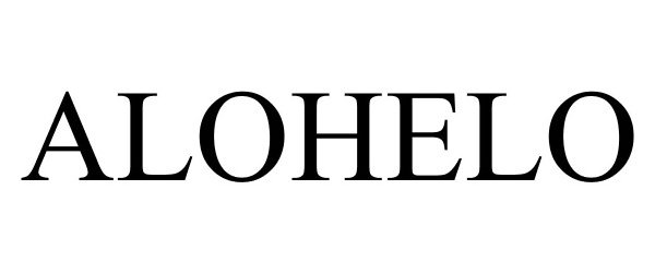 Trademark Logo ALOHELO