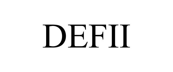 Trademark Logo DEFII