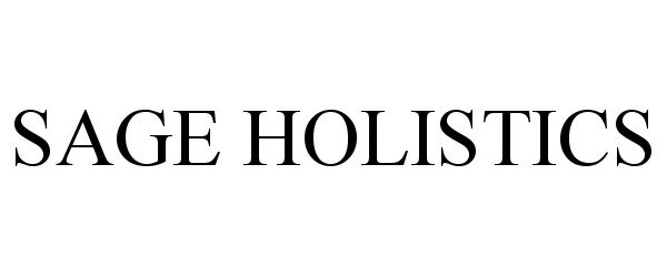 Trademark Logo SAGE HOLISTICS