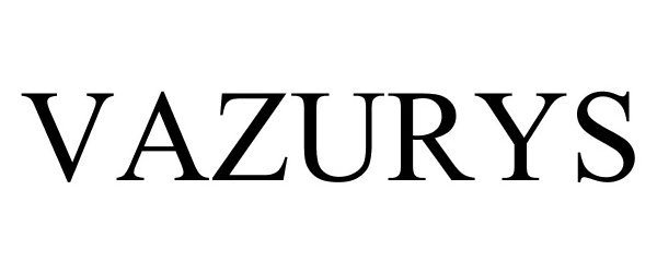 Trademark Logo VAZURYS