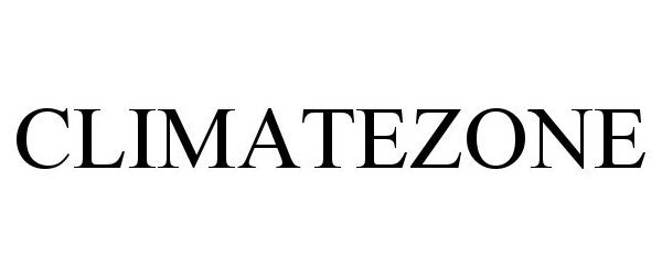 Trademark Logo CLIMATE ZONE