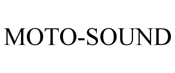 Trademark Logo MOTO-SOUND