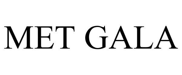 Trademark Logo MET GALA