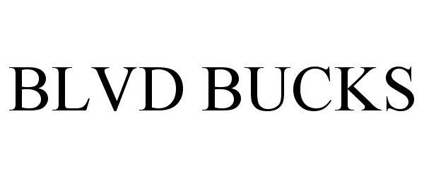 Trademark Logo BLVD BUCKS