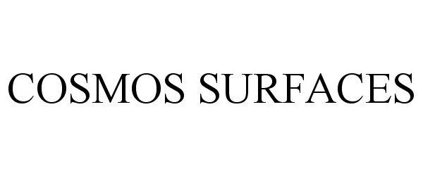 Trademark Logo COSMOS SURFACES