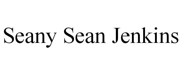 Trademark Logo SEANY SEAN JENKINS