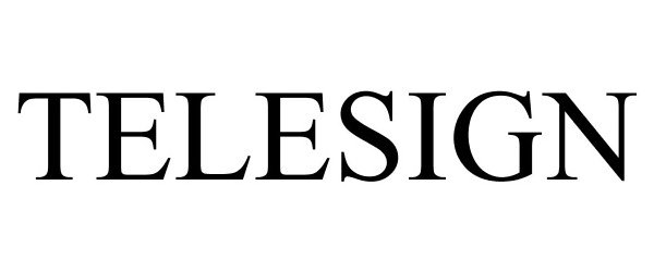 Trademark Logo TELESIGN