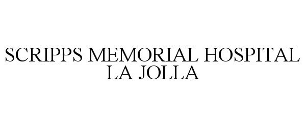  SCRIPPS MEMORIAL HOSPITAL LA JOLLA