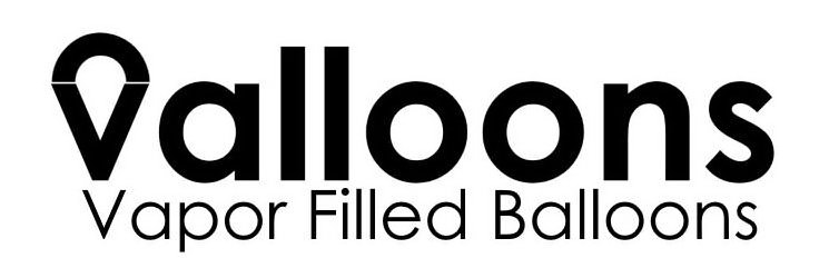 Trademark Logo VALLOONS VAPOR FILLED BALLOONS