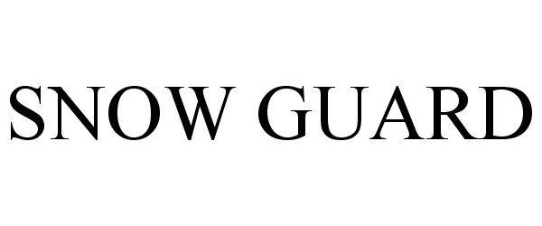 Trademark Logo SNOW GUARD