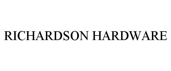  RICHARDSON HARDWARE