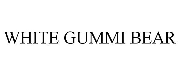 Trademark Logo WHITE GUMMI BEAR