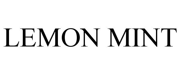 Trademark Logo LEMON MINT