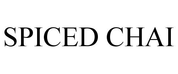 Trademark Logo SPICED CHAI