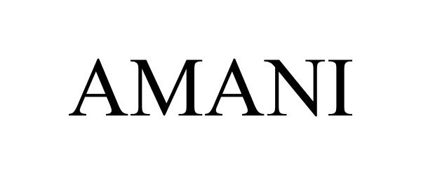 Trademark Logo AMANI