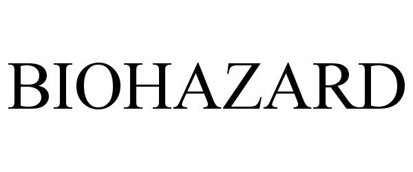 Trademark Logo BIOHAZARD