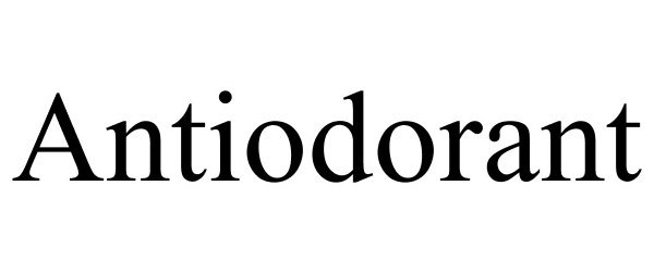 Trademark Logo ANTIODORANT