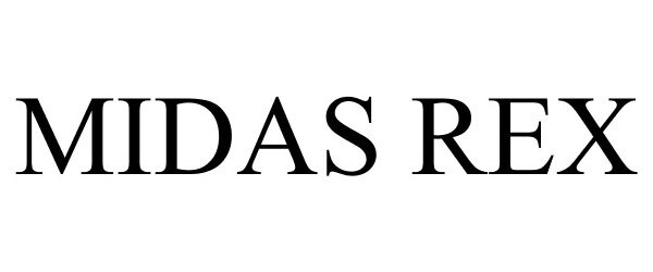 Trademark Logo MIDAS REX