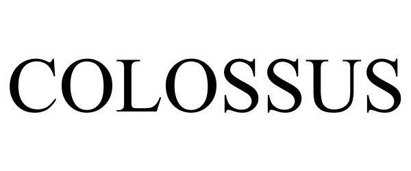 Trademark Logo COLOSSUS