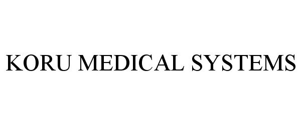  KORU MEDICAL SYSTEMS