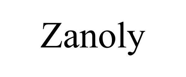 Trademark Logo ZANOLY