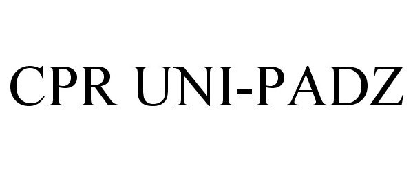 Trademark Logo CPR UNI-PADZ