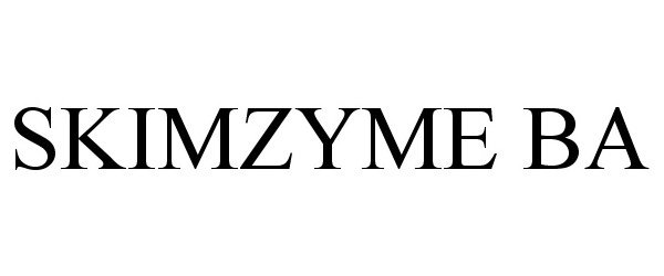Trademark Logo SKIMZYME BA